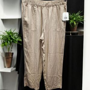 Wonderly Khaki Pants Womens 2X Elastic Waist Deep Pockets Casual Beach Coastal